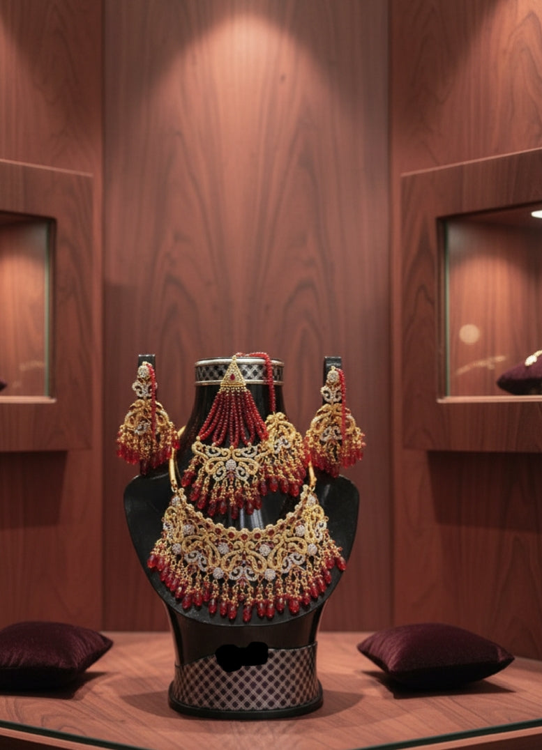 Gold Bridal Jewelry Set – Complete Wedding Ensemble