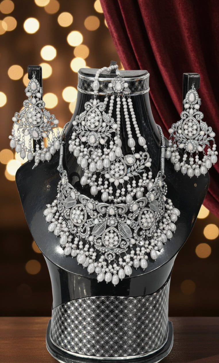 šŗ Royal Heritage Bridal Jewelry Set ā Elegant & Classy