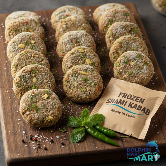 12 Pieces Dolphin Mart's FRESH AND TESTY Chicken Shami Kabab – Ready to Cook!