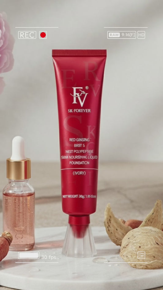 100% Original FV Chinese Red Face Liquid Waterproof Foundation 30g