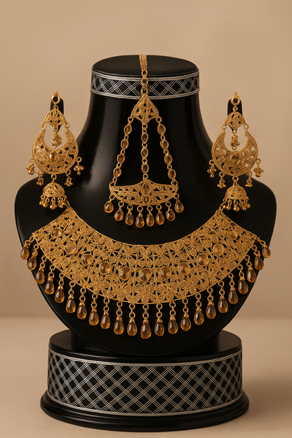 Royal  Indian Kundan Bridal Jewelry Set – Complete Traditional Wedding Ensemble