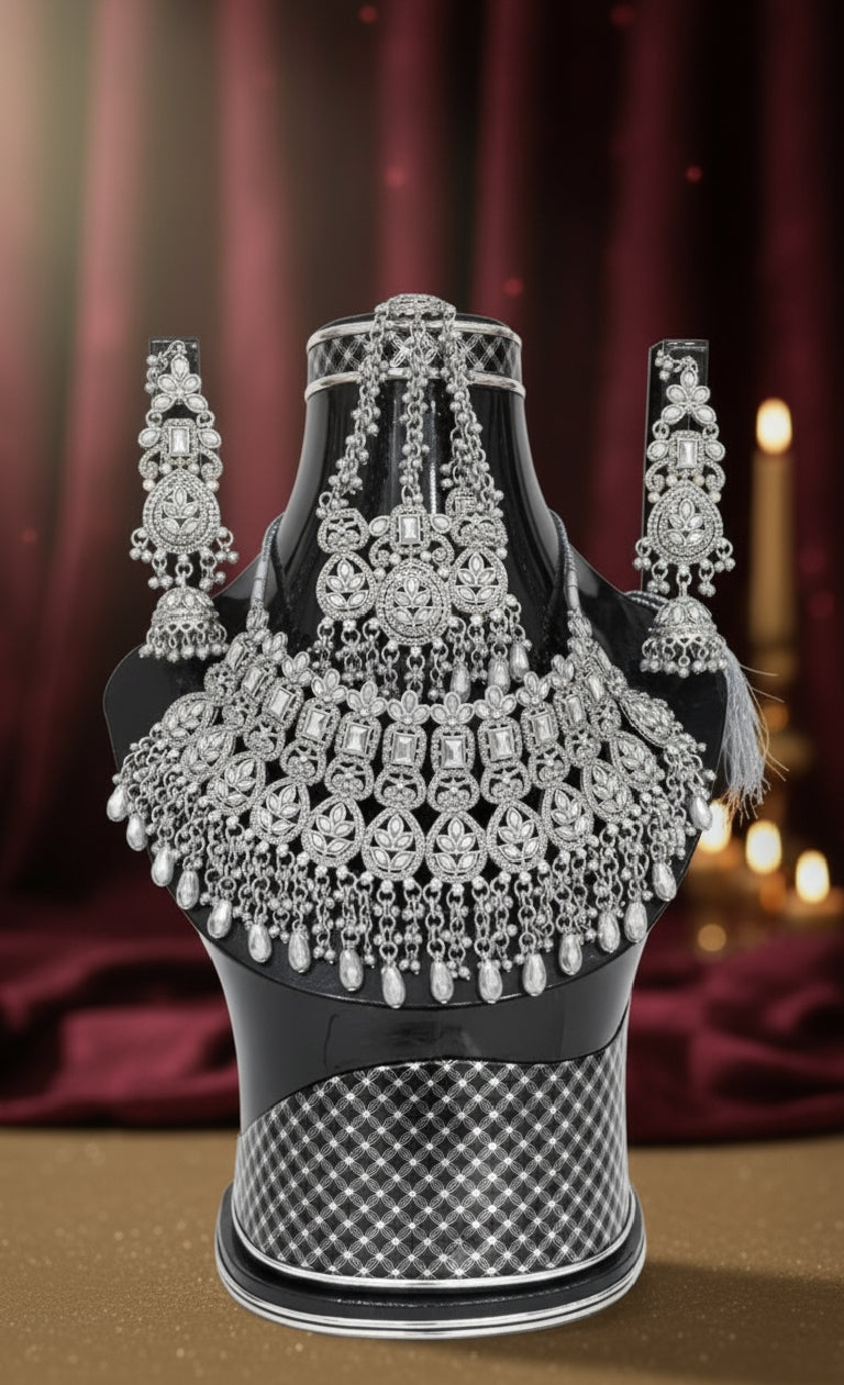 Imperial Gold Heritage Bridal Floral Jewelry Set – Elegant & Classy