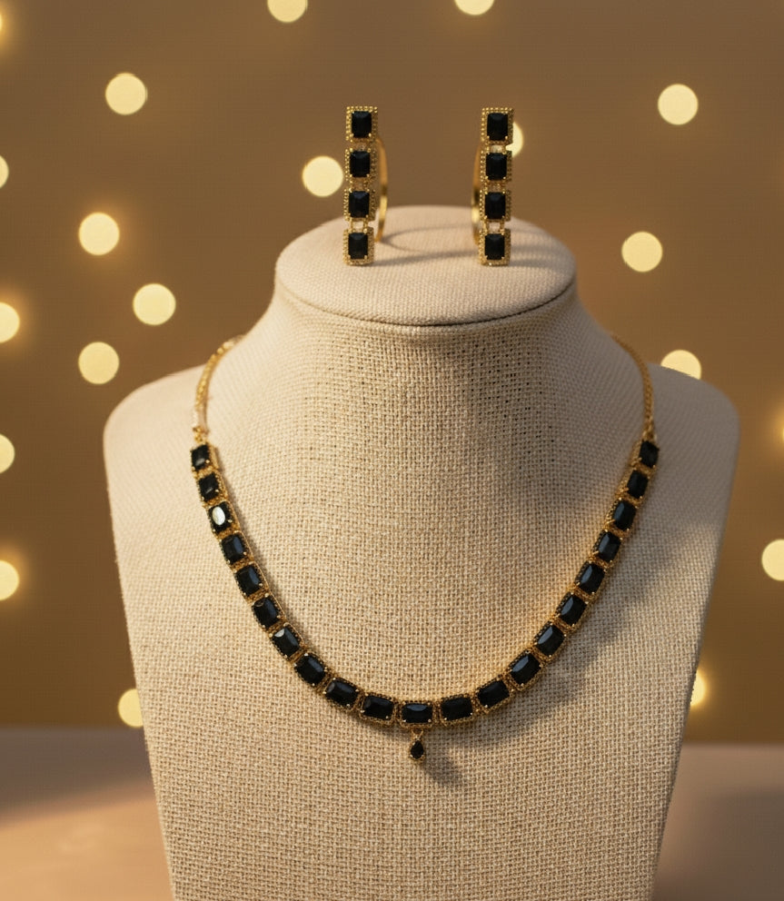 Elegant Stone-Studded Jewelry Set – Premium Finish