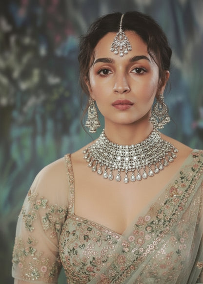 Royal  Indian Kundan Bridal Jewelry Set – Complete Traditional Wedding Ensemble