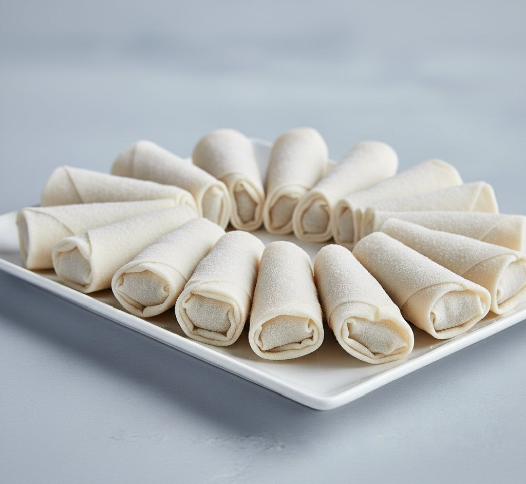 18 Pieces Frozen Crispy Chicken & Veg Party Spring Rolls Ready-to-Fry
