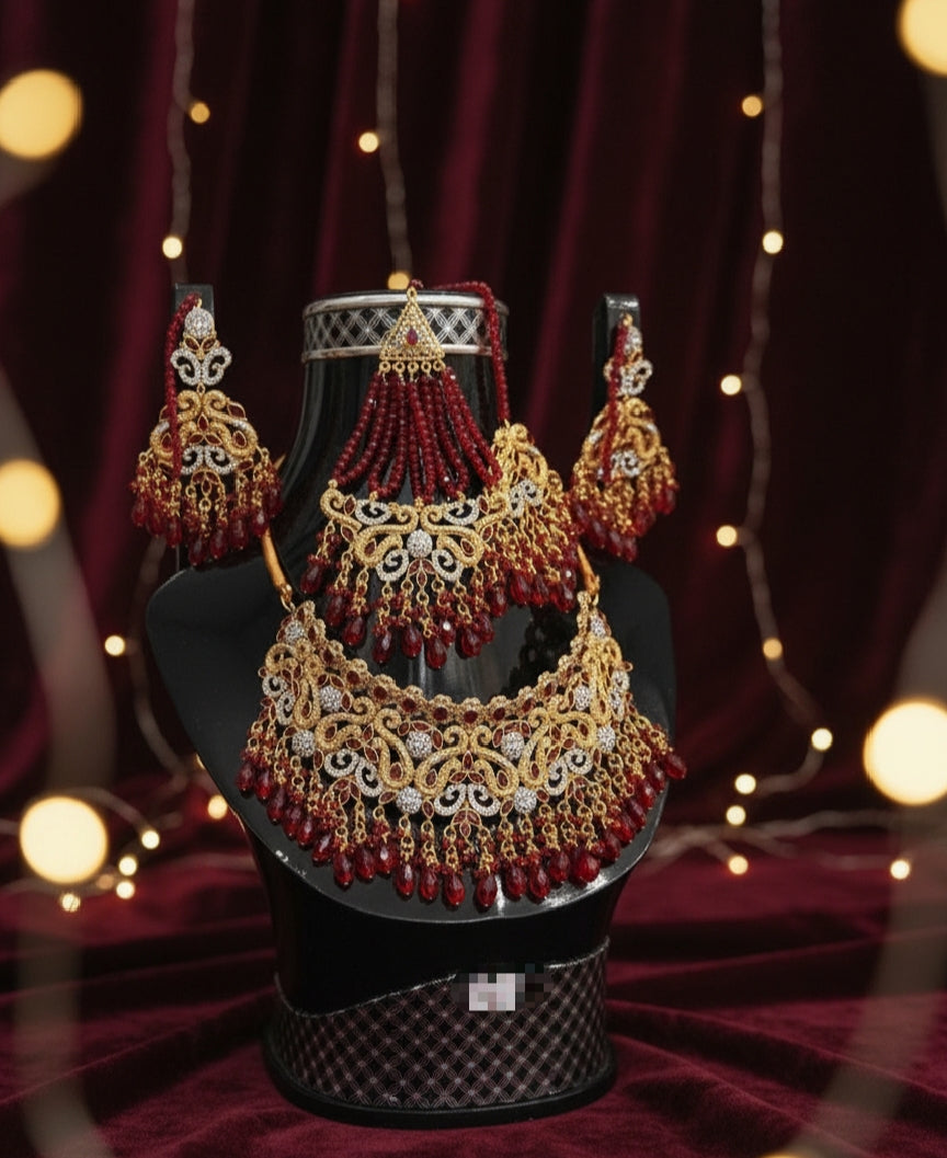 Gold Bridal Jewelry Set – Complete Wedding Ensemble