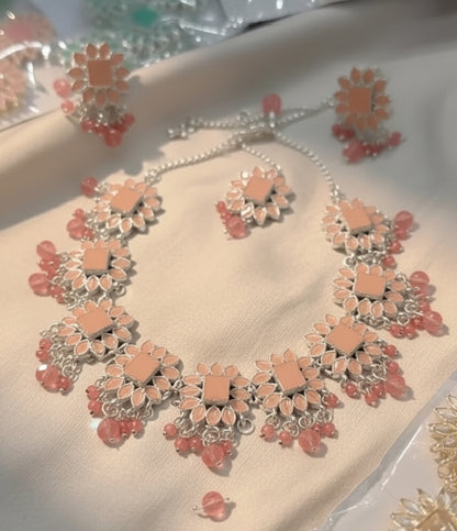 Royal Green Crystal Necklace Set