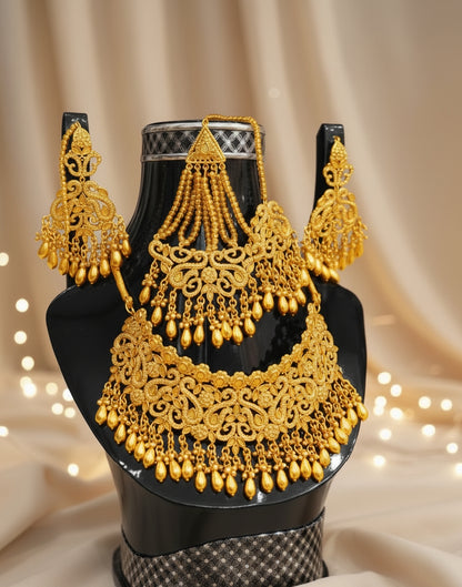 Gold Bridal Jewelry Set – Complete Wedding Ensemble