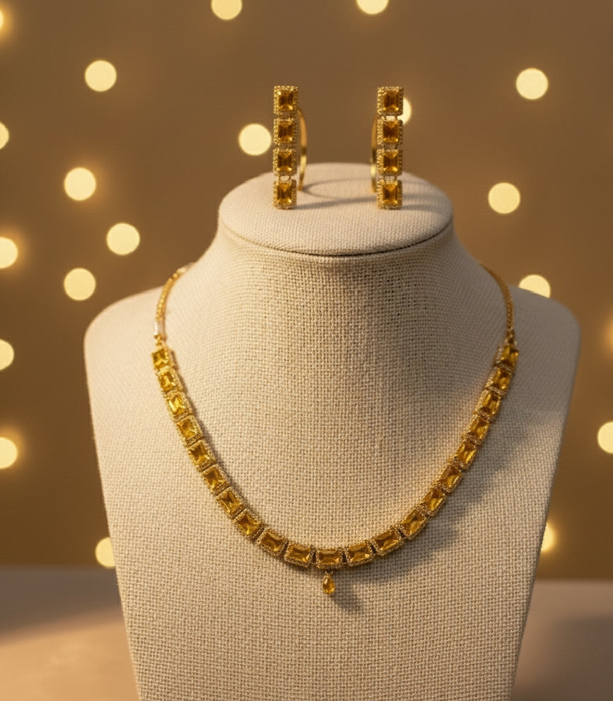 Elegant Stone-Studded Jewelry Set – Premium Finish