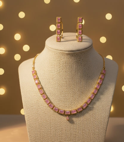 Elegant Stone-Studded Jewelry Set – Premium Finish